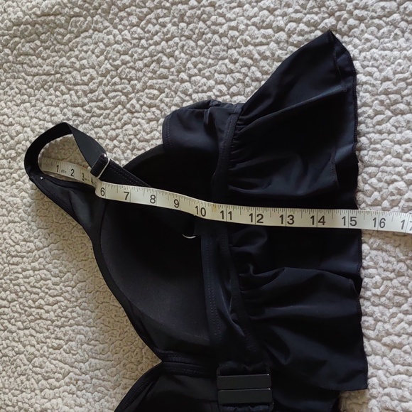 NWT Meet.Curve 4XL Black Ruffle Bikini Top - Picture 4 of 9